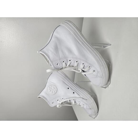 Converse White High Top Leather Sneakers - Picture 1 of 12